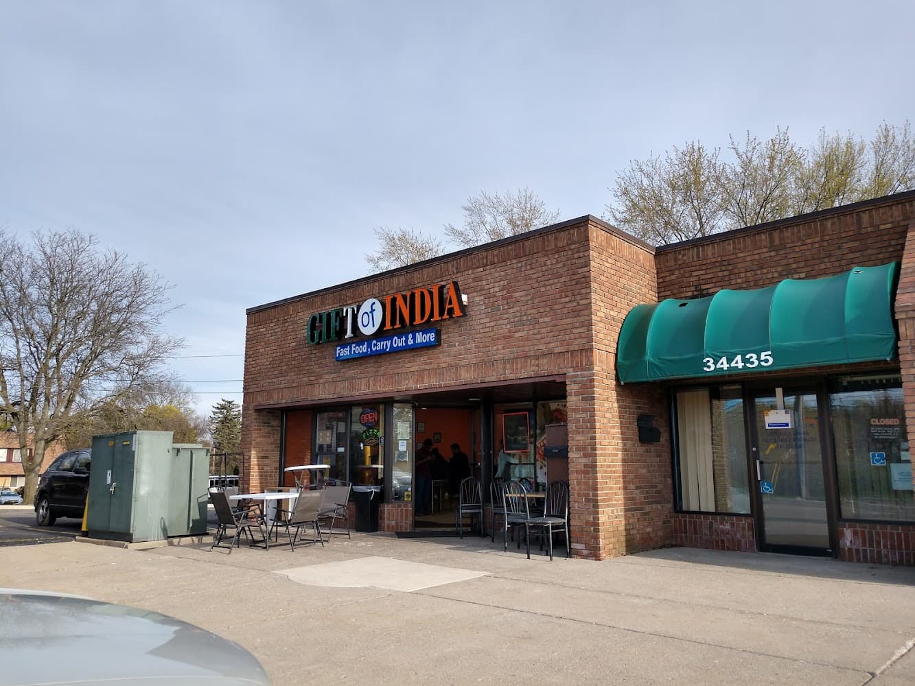 Google street view image of Gift of India Restaurant