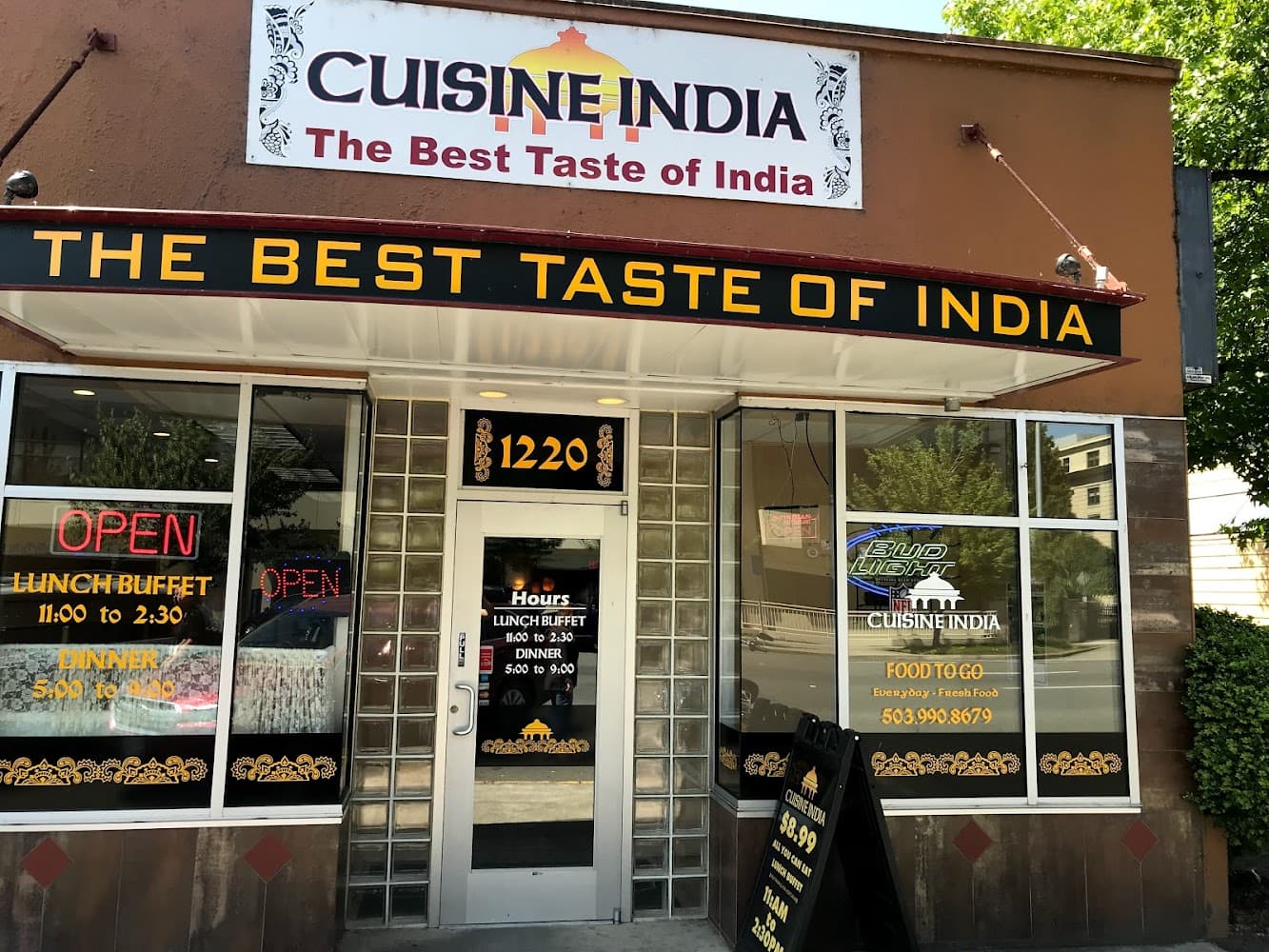 Google street view image of Cuisine India