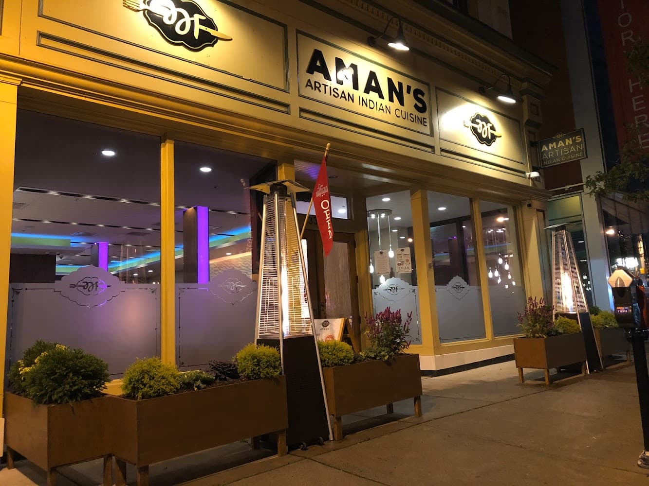 Google street view image of Aman's Artisan Indian Cuisine